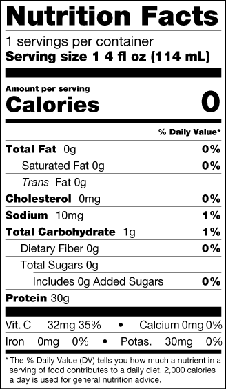Nutrition informations