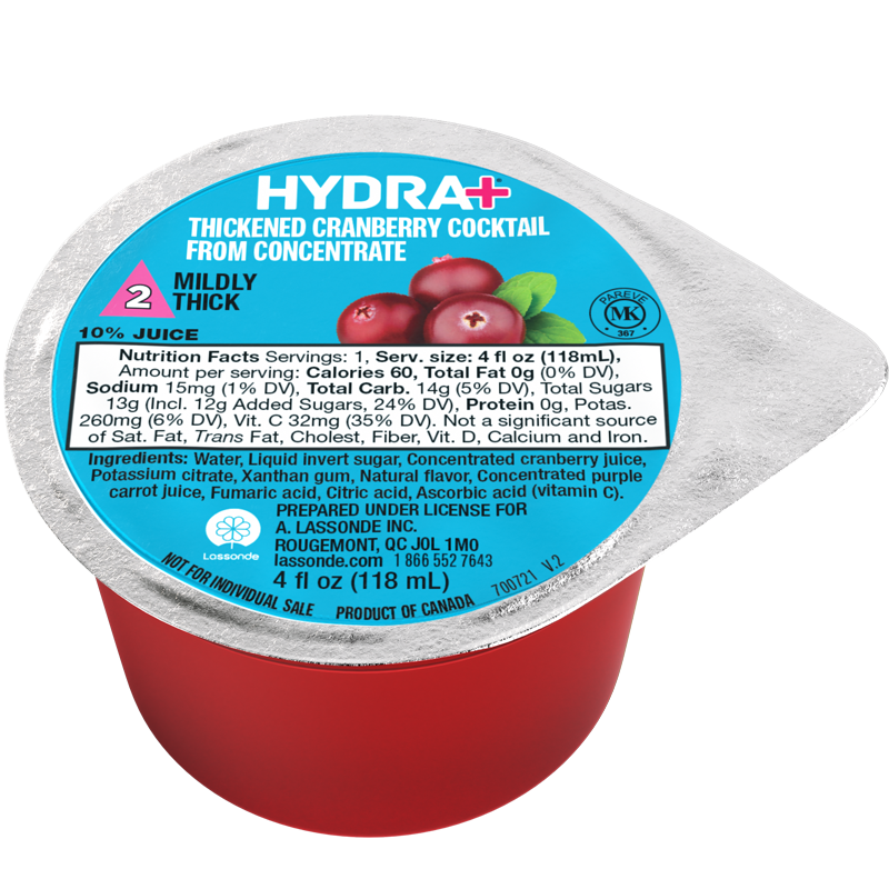 CRANBERRY – IDDSI 2 Plastic 4 oz